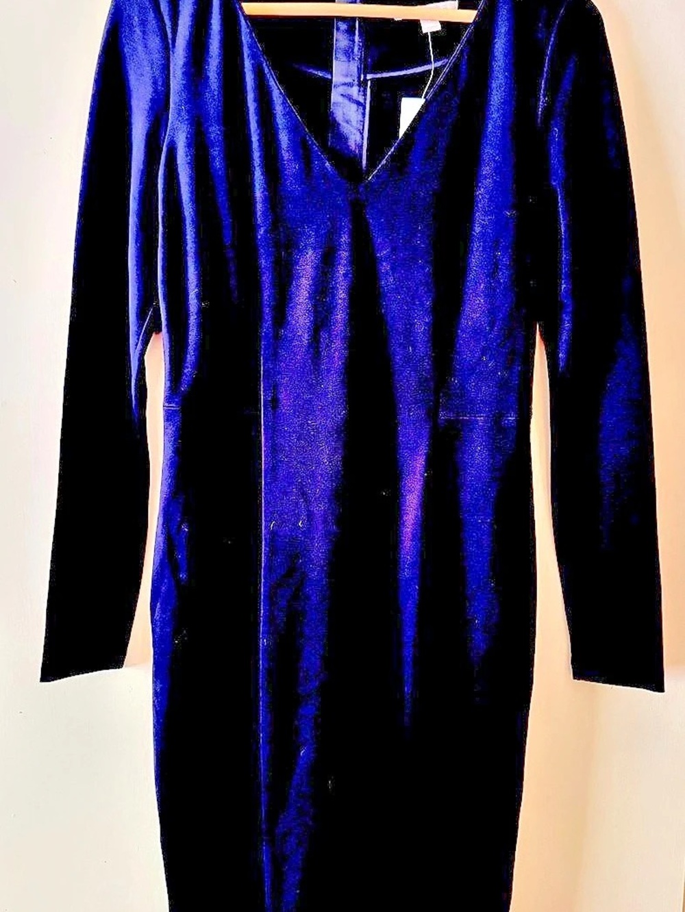 Banana Republic Long Sleeve Midi Dress in Black Size 6 NWT